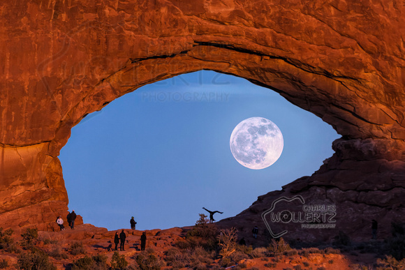 Full moon in Arches