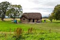 Leanach Cottage on Culloden Battlefield.