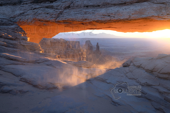 Mesa arch sand stack